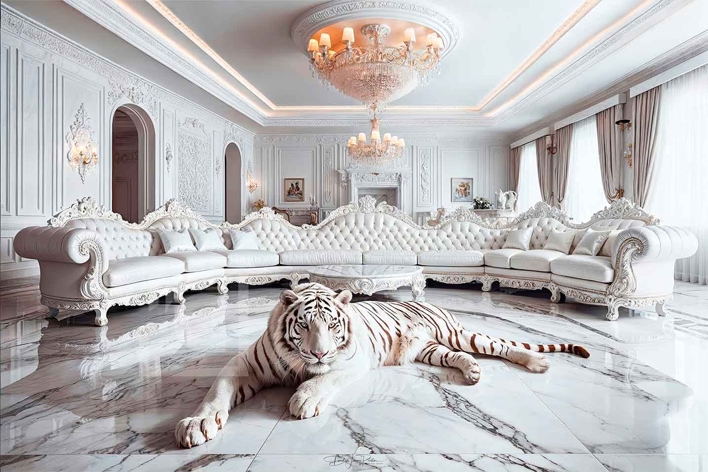 Baroque White tiger DJPART SHOP